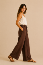 pantalon ancho marron mujer estilo bohemio la gata voladora alpujarra almeria