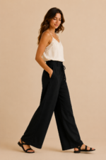 pantalon ancho negro mujer estilo bohemio la gata voladora alpujarra almeria