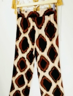 pantalón estampado vintage boho mujer tonos tierra cintura elastica La Gata Voladora Alpujarra Almeria