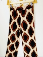 pantalón estampado vintage boho mujer tonos tierra cintura elastica La Gata Voladora Alpujarra Almería