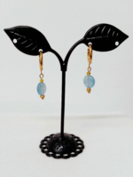 pendientes acero agata azul boho la gata voladora alpujarra almeria
