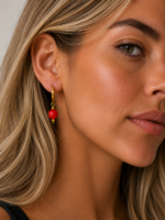 pendientes acero cornalina boho la gata voladora alpujarra almeria