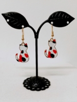 pendientes gato kitten naranja boho La Gata Voladora Alpujarra Almeria