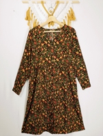 Vestido estilo boho floral manga larga Coline La Gata Voladora Alpujarra Almería