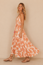 vestido verano naranja boho chic La Gata Voladora Alpujarra Almeria