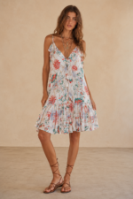 vestido arwen algodon boho chic rojo la gata voladora alpujarra almeria