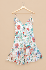 vestido arwen algodon rojo boho chic mujer la gata voladora alpujarra almeria