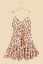 vestido mujer boho chic eowyn beige tirantes algodon la gata voladora alpujarra almeria