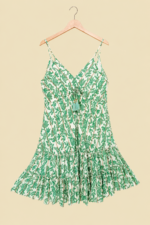 vestido mujer boho chic eowyn verde tirantes algodon la gata voladora alpujarra almeria
