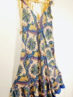 Vestido de seda Obá Obá con escote ajustable estilo boho chic La Gata Voladora La Alpujarra
