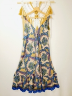 Vestido de seda Obá Obá con escote ajustable estilo boho chic La Gata Voladora La Alpujarra