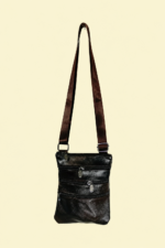 Bolso bandolera piel marron tarifa cuero unisex La Gata Voladora Alpujarra Almeria