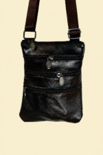 Bandolera piel marron tarifa bolso unisex La Gata Voladora Alpujarra Almeria