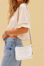 Bolso crochet ibiza blanco boho chic La Gata Voladora Alpujarra Almeria