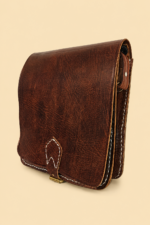 Bolso piel legolas marron inspiracion marroqui unisex La Gata Voladora Alpujarra Almeria