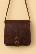Bolso piel marroqui legolas marron bandolera unisex La Gata Voladora Alpujarra Almeria