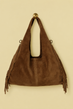 bolso piel serraje dakota boho chic con flecos la gata voladora alpujarra almeria