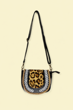 Bolso piel lea estampado animal print estilo boho chic La Gata Voladora Alpujarra Almeria