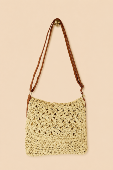 bolso hombro rafia mallorca estilo boho chic ibicenco la gata voladora alpujarra almeria