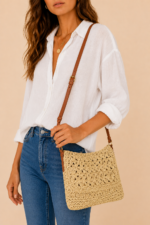 bolso bandolera rafia mallorca boho chic ibicenco la gata voladora alpujarra almeria