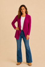 chaqueta coline malva asimetrica boho chic La Gata Voladora Alpujarra Almeria