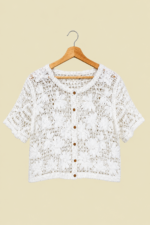 chaqueta calada crochet flores blanco estilo ibicenco boho chic La Gata Voladora Alpujarra Almeria