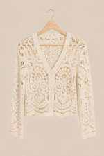chaqueta crochet denia color crudo calado boho chic la gata voladora alpujarra almeria