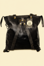 Mochila boho negra Arwen polipiel mujer La Gata Voladora Alpujarra Almeria