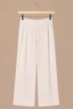 Pantalon palazzo pernera ancha algodon lino natural crudo boho chic La Gata Voladora Alpujarra Almeria