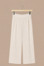 Pantalon palazzo pernera ancha algodon lino natural crudo boho chic La Gata Voladora Alpujarra Almeria