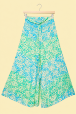 pantalon ancho seda turquesa estilo boho chic inanna gold La Gata Voladora Alpujarra Almeria