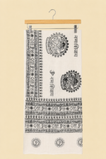 Pareo India Coline blanco estampado hindu bohemio La Gata Voladora Alpujarra Almeria