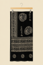 Pareo India Coline negro estampado hindu bohemio La Gata Voladora Alpujarra Almeria