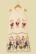 vestido estampado corazon boho chic estilo bohemio mujer La Gata Voladora Alpujarra Almeria