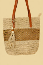 bolso rafia beige estilo boho calima La Gata Voladora Alpujarra Almeria