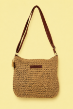 Bolso de Rafia Formentera bandolera boho chic rafia natural La Gata Voladora Alpujarra Almeria