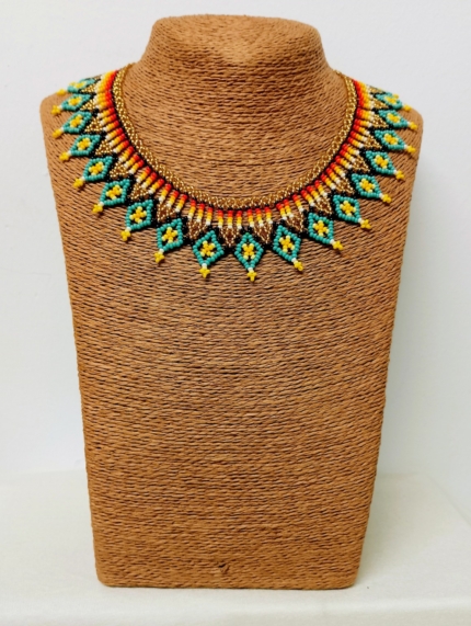 Collar Brillo Indigena boho chic La Gata Voladora Alpujarra Almeria