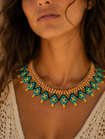 Collar Brillo Indigena tribal etnico La Gata Voladora Alpujarra Almeria