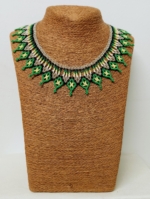 Collar Selva Esmeralda etnico boho chic artesanal La Gata Voladora Alpujarra Almeria