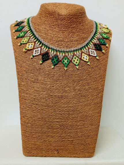 Collar Tribal Amazonas collar etnico artesanal boho chic La Gata Voladora Alpujarra Almeria