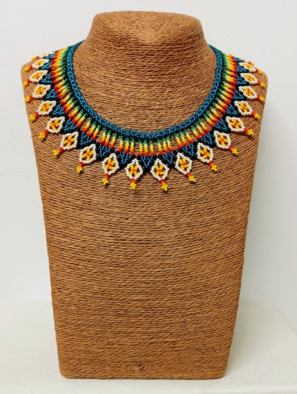 Collar Tribal Arcoíris collar etnico artesanal boho chic La Gata Voladora Alpujarra Almeria