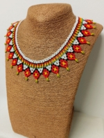 Collar Tribal Llama Sagrada complemento etnico artesanal La Gata Voladora Alpujarra Almeria