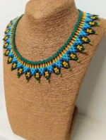 Collar Tribal Oasis complemento etnico artesanal La Gata Voladora Alpujarra Almeria