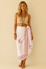 Pareo India Ganesha blanco estilo boho chic La Gata Voladora Laujar de Andarax