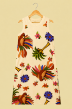 vestido estampado amazonas boho chic estampado tropical La Gata Voladora Alpujarra Almeria