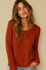 Jersey de Punto Brillo sueter boho chic tejido brillante La Gata Voladora Alpujarra Almeria