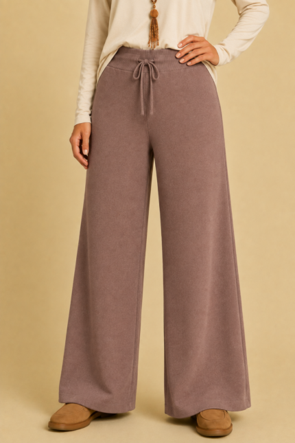 Pantalón Canalé Palazzo beige estilo bohemio La Gata Voladora Alpujarra Almeria