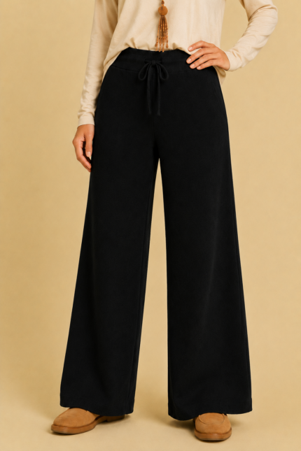 Pantalón Canalé Palazzo negro estilo bohemio La Gata Voladora Alpujarra Almeria