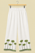 Pantalon Palazzo Bordado Tropical bordados boho chic La Gata Voladora Alpujarra Almeria