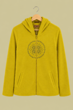 Chaqueta Forro Polar Aura lima cazadora boho capucha bolsillos Coline La Gata Voladora Laujar de Andarax